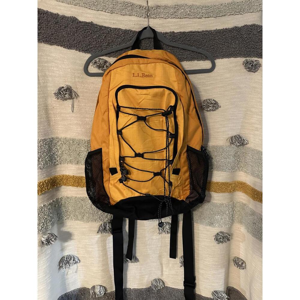L.L. Bean Yellow and Black Outdoor Daypack Backpack